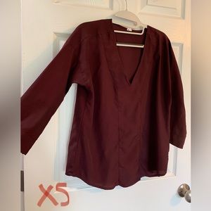Burgundy old navy half sleeve top